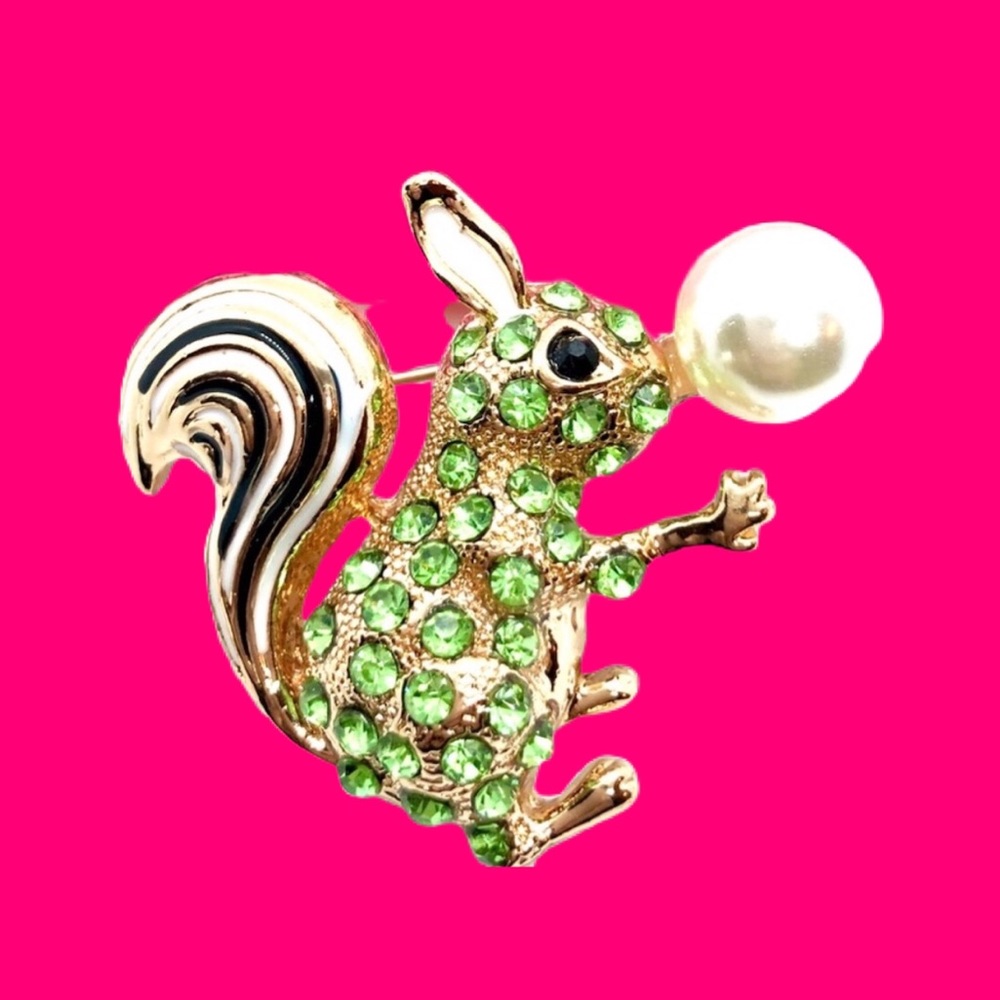 Betsy Johnson Cute Funky Squirrel Pin Brooch 🐿